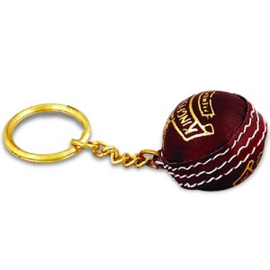 cricket ball keychain b