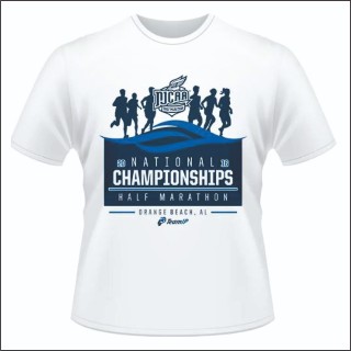WHITE MARATHON T SHIRT