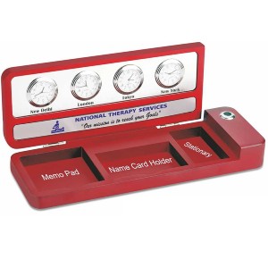 desk organizer with clock b