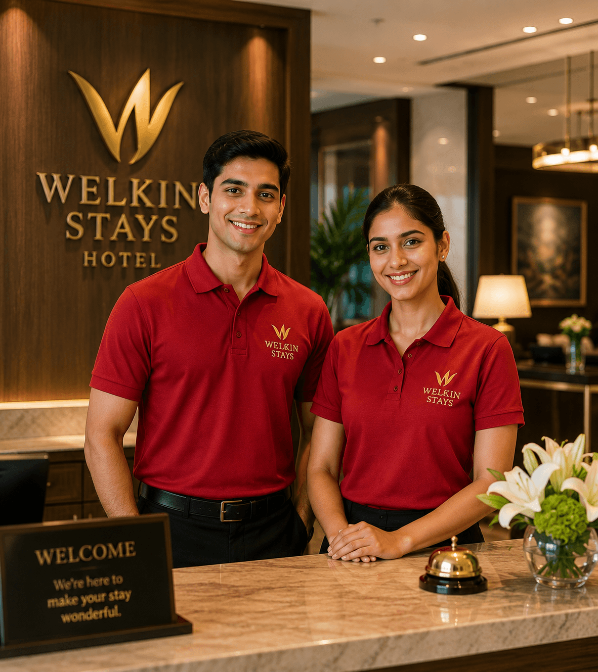 POLO COLLAR T SHIRTS FOR HOTEL STAFF