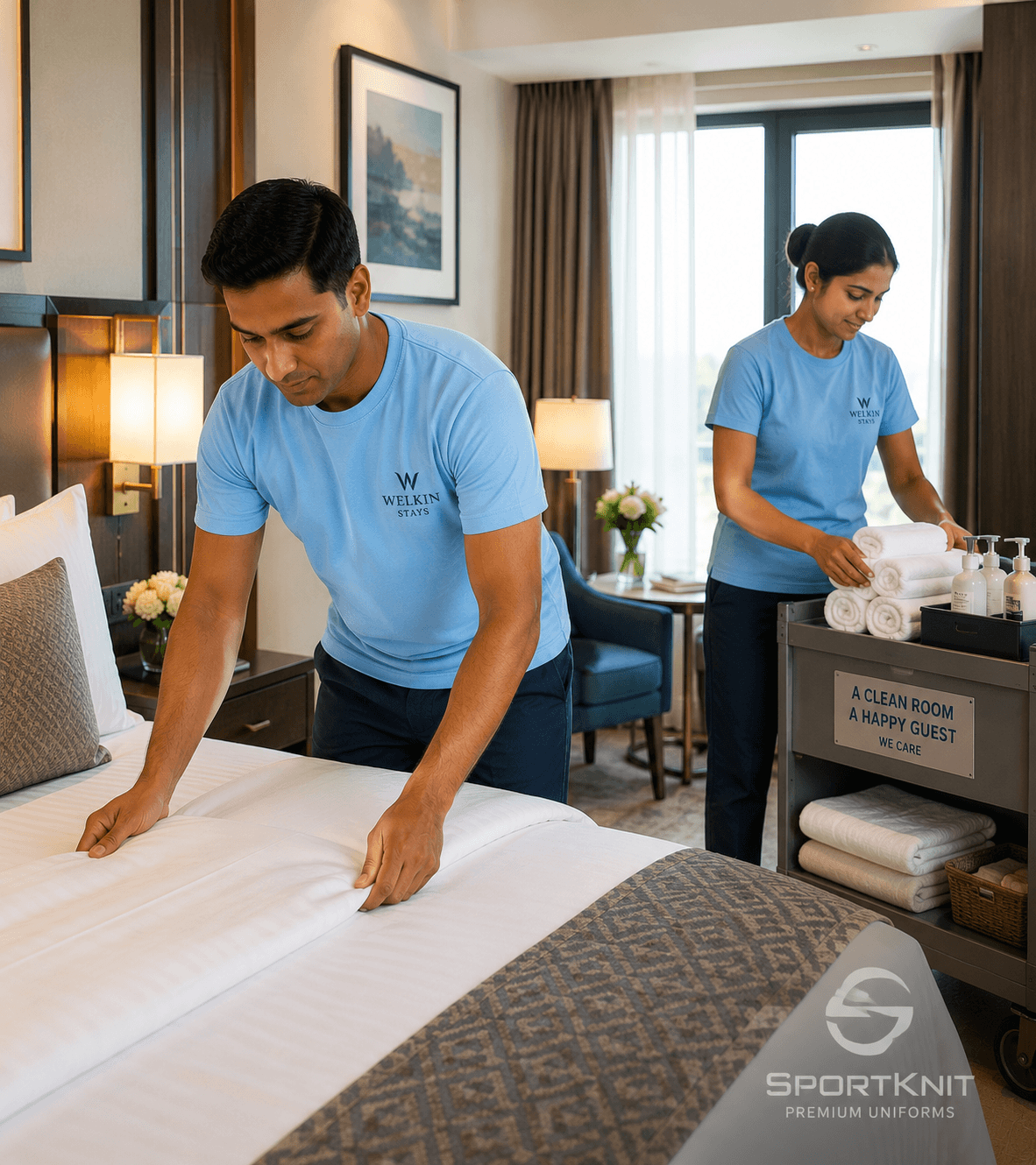 HOUSEKEEPING STAFF UNIFORMS & T SHIRTS