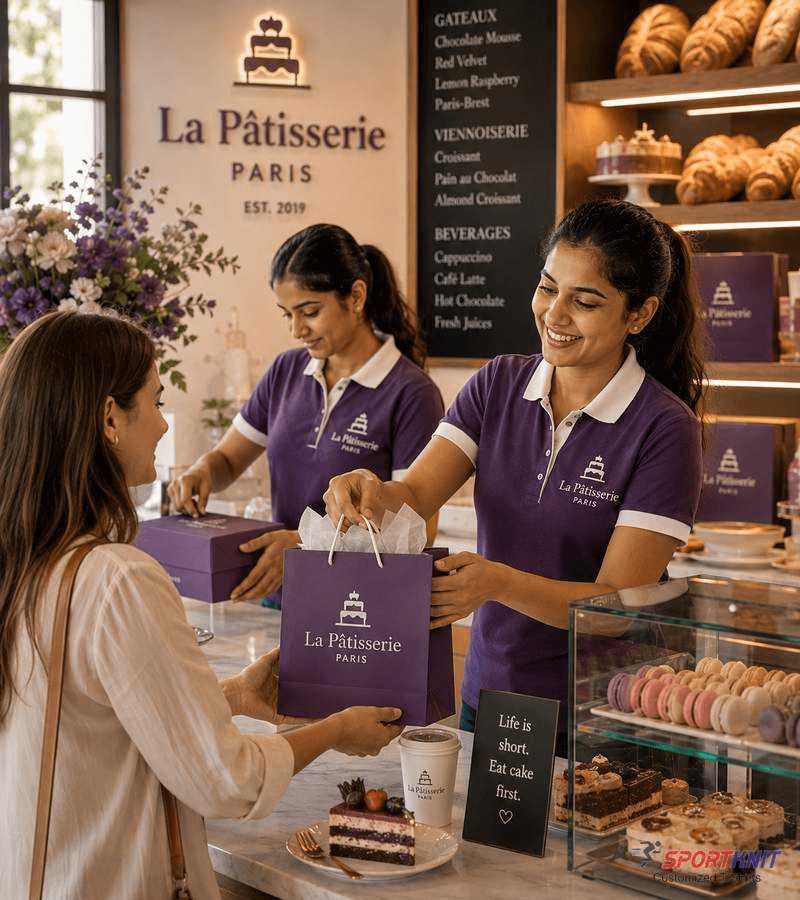 CAKE SHOP STAFF T SHIRTS UNIFORMS