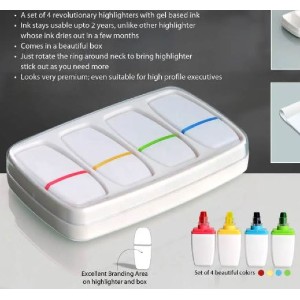 4 highlighter set ea