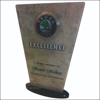 MARBLE FIN TROPHY
