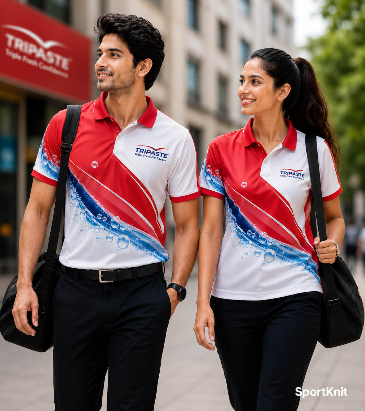 DIGITALLY PRINTED POLO POLY T SHIRTS