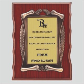 BW SHIELD PLAQUE