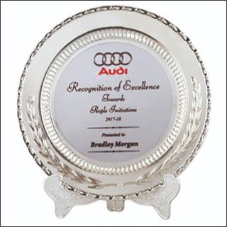 AUDI SILVER PLAQUE