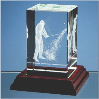  3 D CRYSTAL CUBE