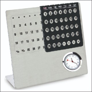 METAL CAENDAR CLOCK