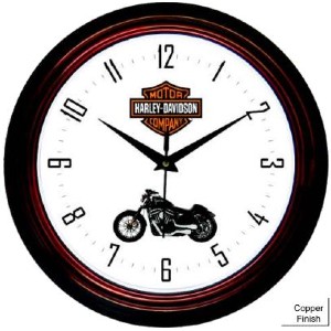 harley wall clock gwgb