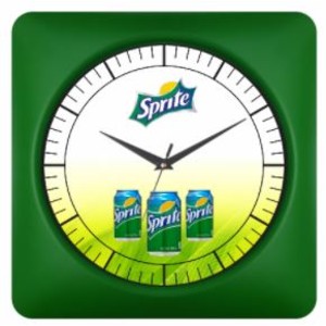 sprite wall clock